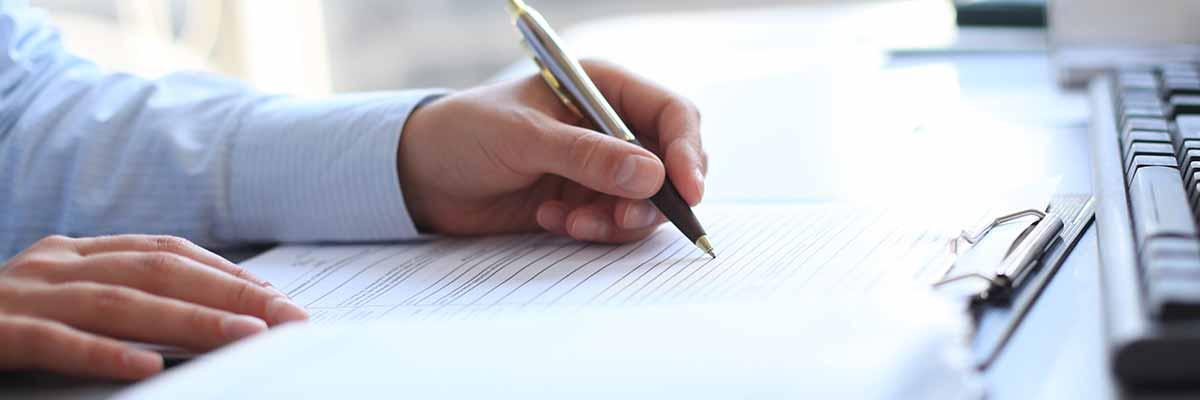 person completing documents